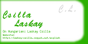 csilla laskay business card